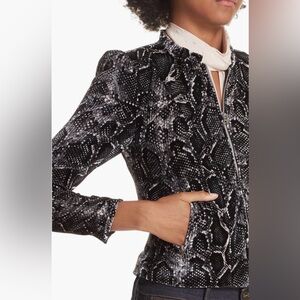 Rebecca Taylor snake velvet jacket